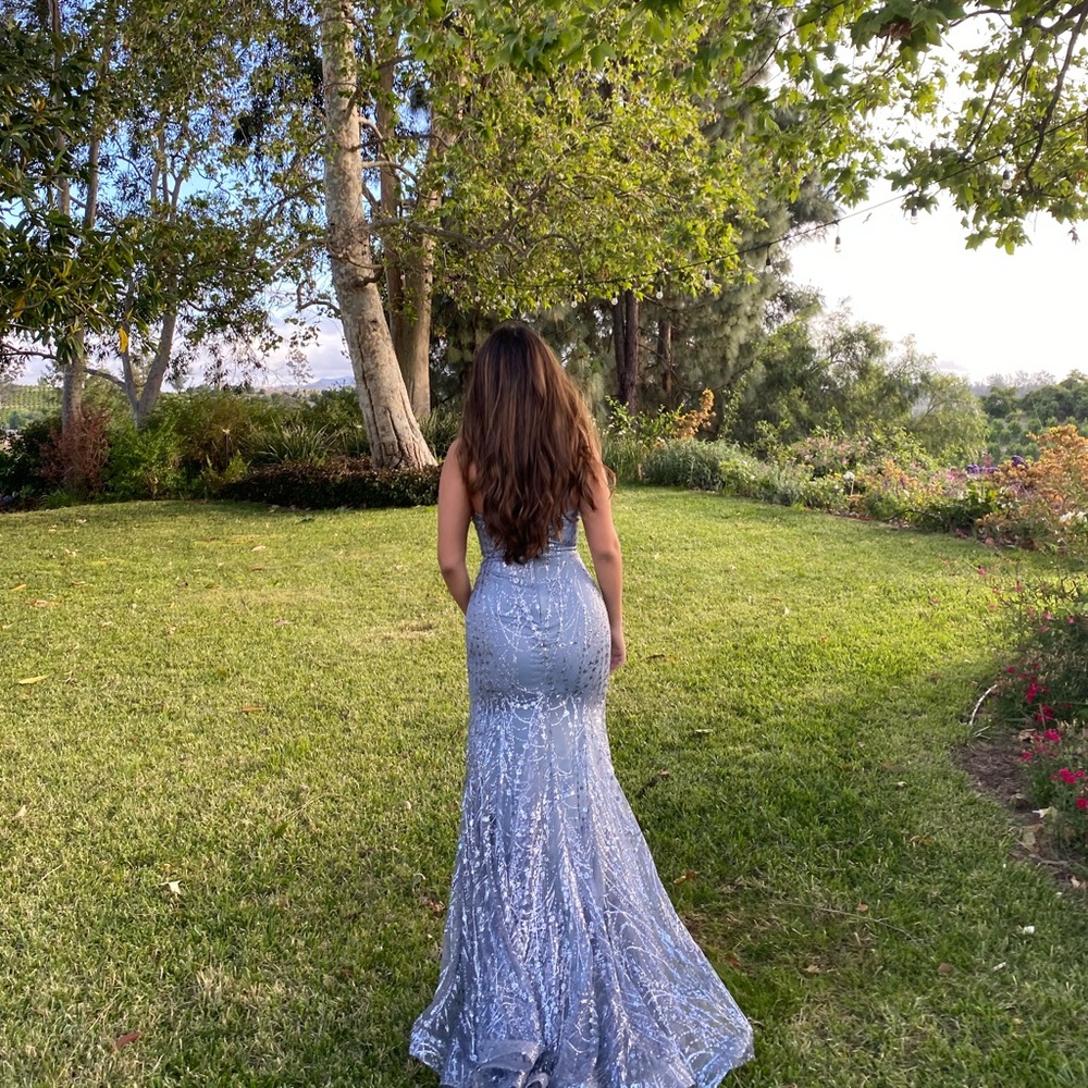 Silver Prom Dress